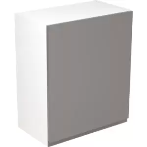 Image of Kitchen Kit Flatpack J-Pull Kitchen Cabinet Wall Unit Super Gloss 600mm in Dust Grey MFC