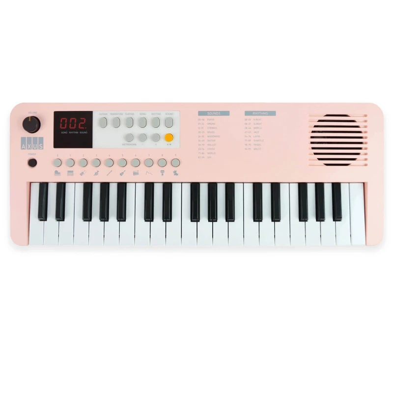 Image of Axus Mini Keyboard 37 Key Keyboard - Pink AXMK37PK