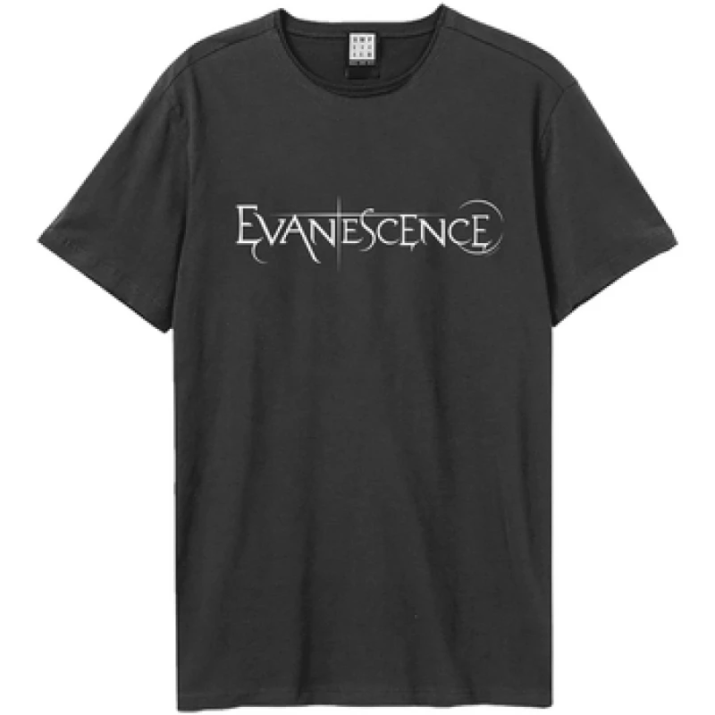 Image of Amplified Amplified Men Evanescence Logo T-Shirt in Charcoal Size: X-Small Charcoal XS Male 5063652585344