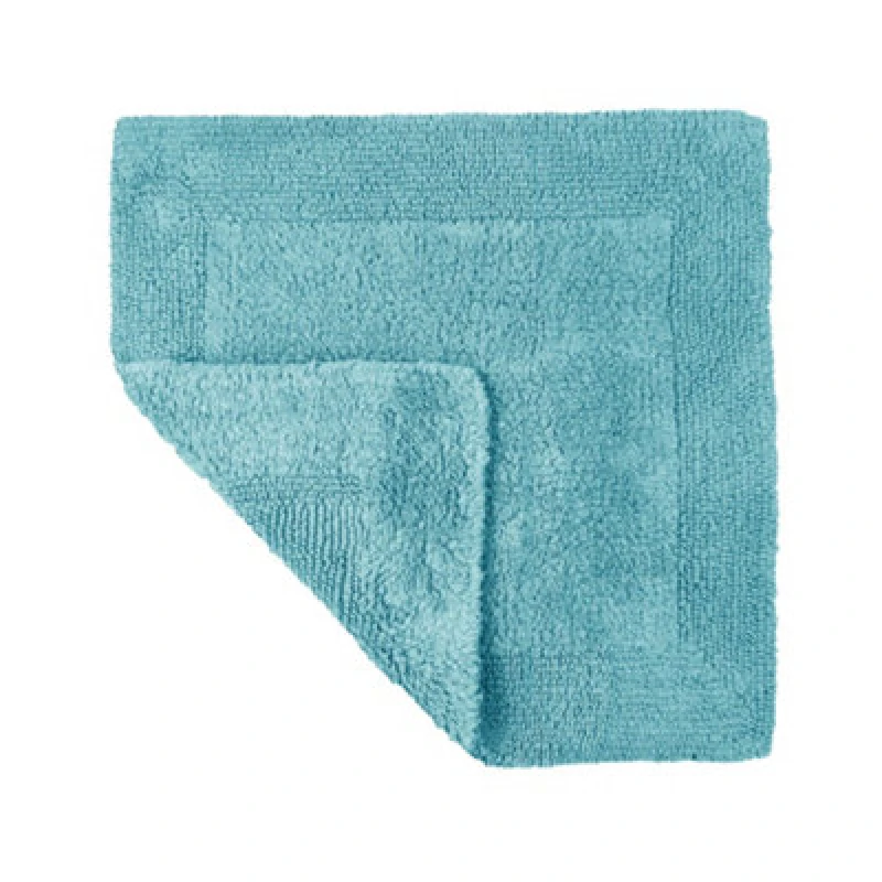 Image of Allure Bath Fashions Elegance Reversible Heavyweight Shower Mat - Turquoise