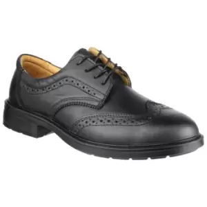 Image of Amblers Safety FS44 Mens Safety Brogue Shoes (9 UK) (Black) - Black