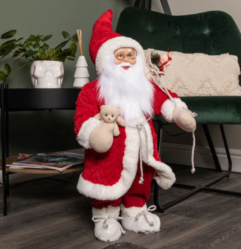 Image of 60cm Red Standing Jumbo Papa Noel Santa Claus Indoor Decoration