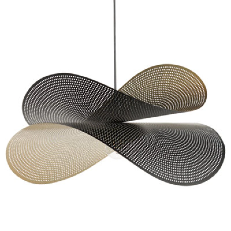 Image of Beliani Pendant Lamp Doyles Metal Gold