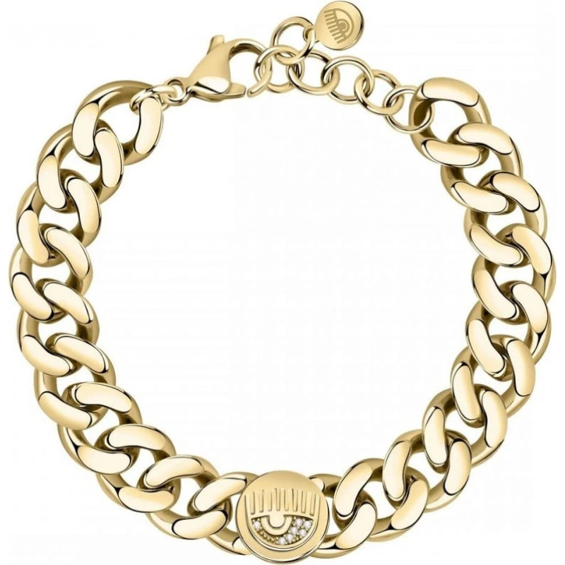 Image of Chiara Ferragni Womens J19AUW46 Bracelet in Gold Gold Female One Size