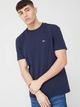 Image of Tommy Jeans Classics Short Sleeve T-Shirt - Navy, Size 2XL, Men