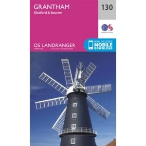 Image of Grantham, Sleaford & Bourne: 130 by Ordnance Survey (Sheet map, folded, 2016)