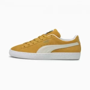 Image of Womens PUMA Suede Classic Xxi Trainers, Yellow, size 4.5, Shoes