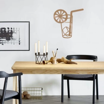 Image of Drink - Copper Copper Decorative Metal Wall Accessory