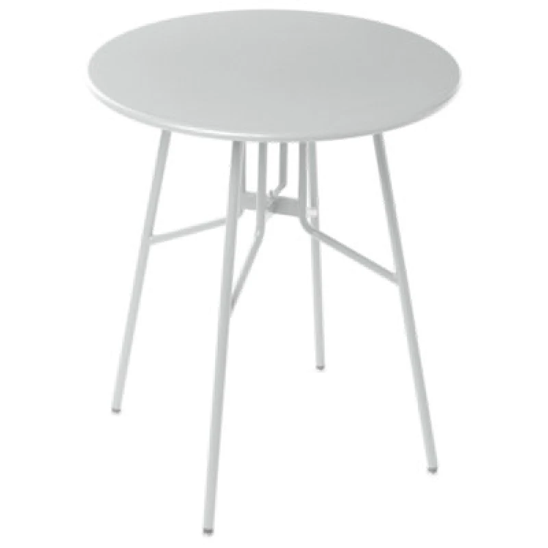Image of Beliani Bistro Table Taltal 64cm 64cm Metal Grey