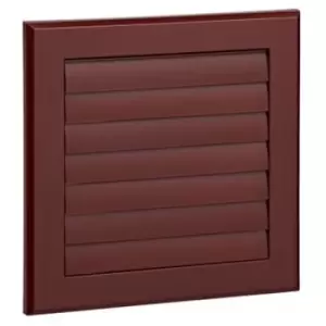 Image of Manrose 100mm/4" External Wall Grille Brown with Round Spigot and Gravity Shutters - 1162B