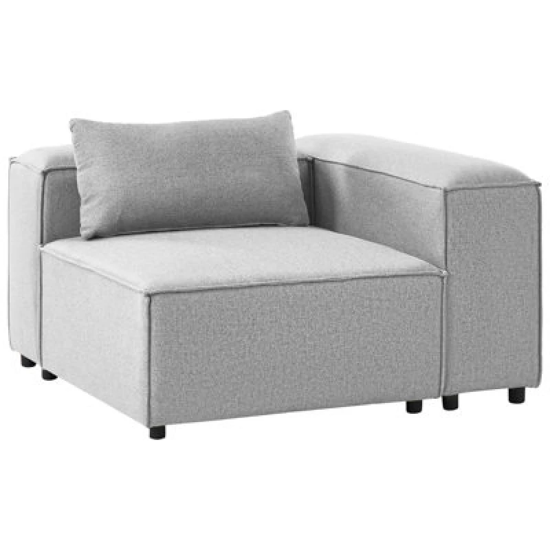 Image of Beliani Corner Seat Brande Grey Symmetrical