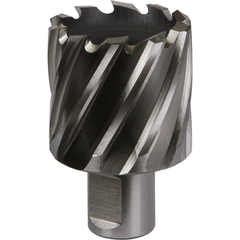Image of Loops 40mm x 25mm Depth Rotabor Cutter - M2 Steel Annular Metal Core Drill 19mm Shank Metallics