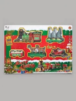 Image of Festive Elf Train Set With Lights And Music