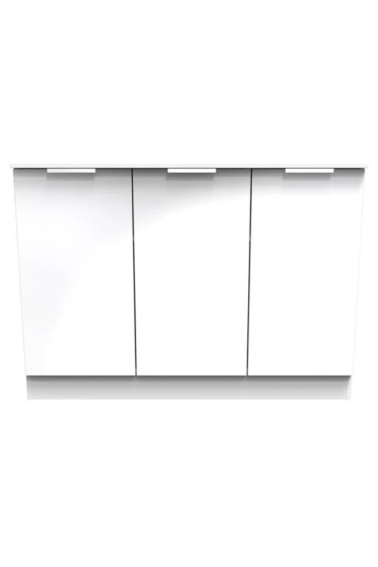Image of Ready Assembled 2 U Dover 3 Door Sideboard (Ready Assembled) White