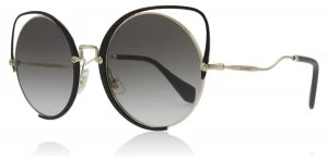 Image of Miu Miu MU51TS Sunglasses Gold / Black 1AB0A7 54mm