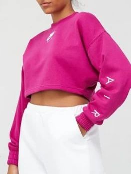 Image of Nike Nsw Air Cropped Sweatshirt - Cerise