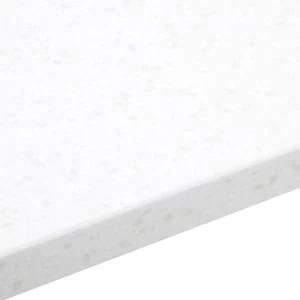 Image of 34mm Gemini White Stone effect Bevel edge Earthstone Worktop corner section L0.95m D950mm