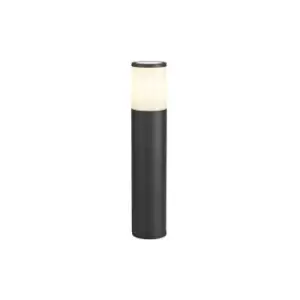 Image of Luminosa Lighting - 45cm Bollard Post Lamp 1 x E27, IP54, Anthracite, Opal