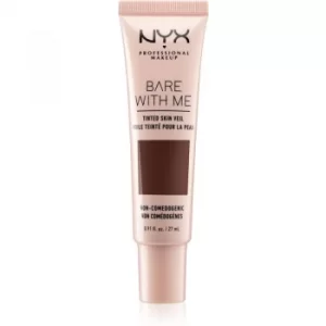 Image of NYX Professional Makeup Bare With Me Tinted Skin Veil Lightweight Foundation Shade 12 Deep Espresso 27ml