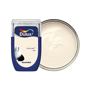 Image of Dulux Ivory Lace Matt Emulsion Paint 30ml