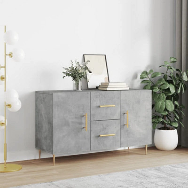 Image of Vidaxl Sideboard Concrete Grey 100X36X60 Cm Engineered Wood