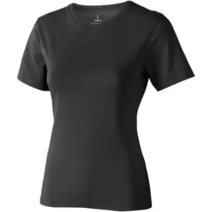 Image of Elevate Womens/Ladies Nanaimo Short Sleeve T-Shirt (S) (Anthracite)