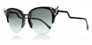 Image of Fendi 0041/S Sunglasses Black GIK 52mm