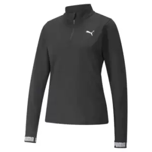 Image of Puma Strong quarter Zip Top Womens - Black
