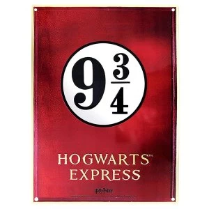 Image of HARRY POTTER - Metal plate "Platform 9 3/4" (28x38) With hook