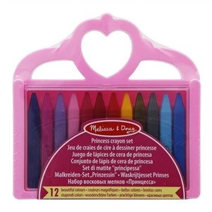 Image of Melissa and Doug Princess Crayon Set 12 crayons