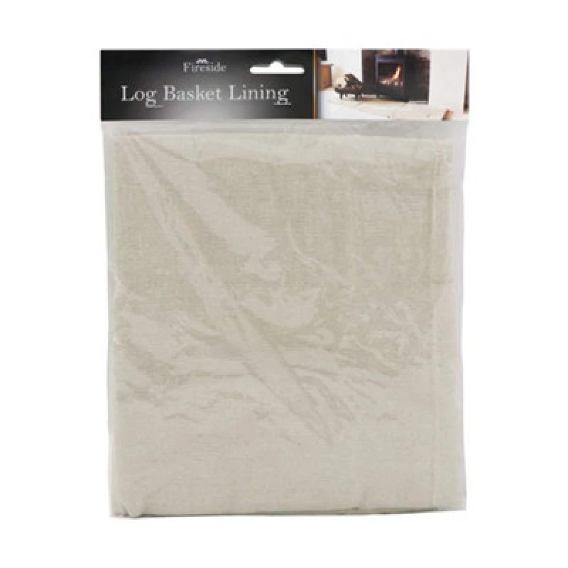 Image of JVL Cotton Log Basket Liner Natural - Cream Cream unisex