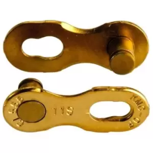 Image of KMC 11 Speed Reusable Chainlinks - 2 Pack - Gold