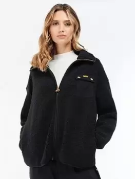 Image of Barbour International Monaco Overlayer - Black, Size 14, Women