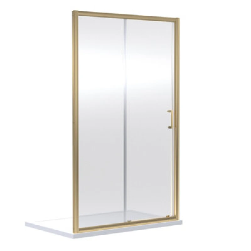 Image of nuie Rene 1900 x 1000mm Sliding Shower Door - Brown, Brown SMSL10BB-E6