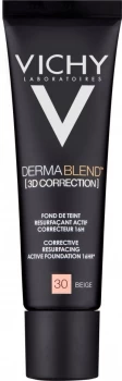 Image of Vichy Dermablend 3D Correction Foundation SPF25 30ml 30 - Beige