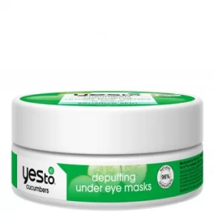 Image of yes to Cucumbers Depuffing Under Eye Masks Jar (8 Pack)