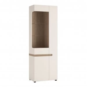 Image of Exton 2 Door Right Hand Display Unit - White Gloss