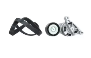 Image of RIDEX V-ribbed belt set 542R0044 Serpentine belt kit,Auxiliary belt kit VW,AUDI,SKODA,Golf V Schragheck (1K1),TOURAN (1T1, 1T2),Passat Variant (3C5)