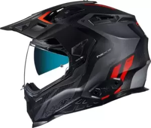 Image of Nexx X.Wed 2 Vaal Carbon Helmet, black-grey-red Size M black-grey-red, Size M