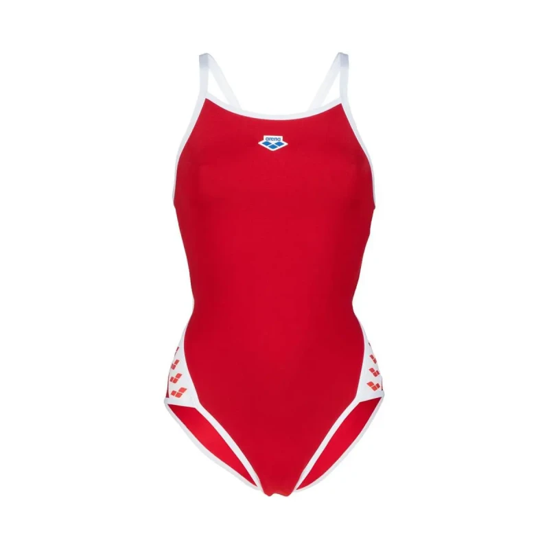 Image of Womens 1 Piece swimsuit Arena Icons Super Fly Solid Rouge Female 28