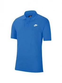 Image of Nike Matchup Pique Polo - Blue/White