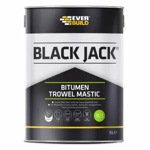 Image of Everbuild Black Jack 903 Bitumen Trowel Mastic 1 litre