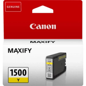 Image of Canon PGI1500 Yellow Ink Cartridge