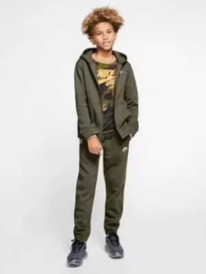 Image of Nike Boys Nsw Core Boyfriend Tracksuit Set, Green/White, Size S