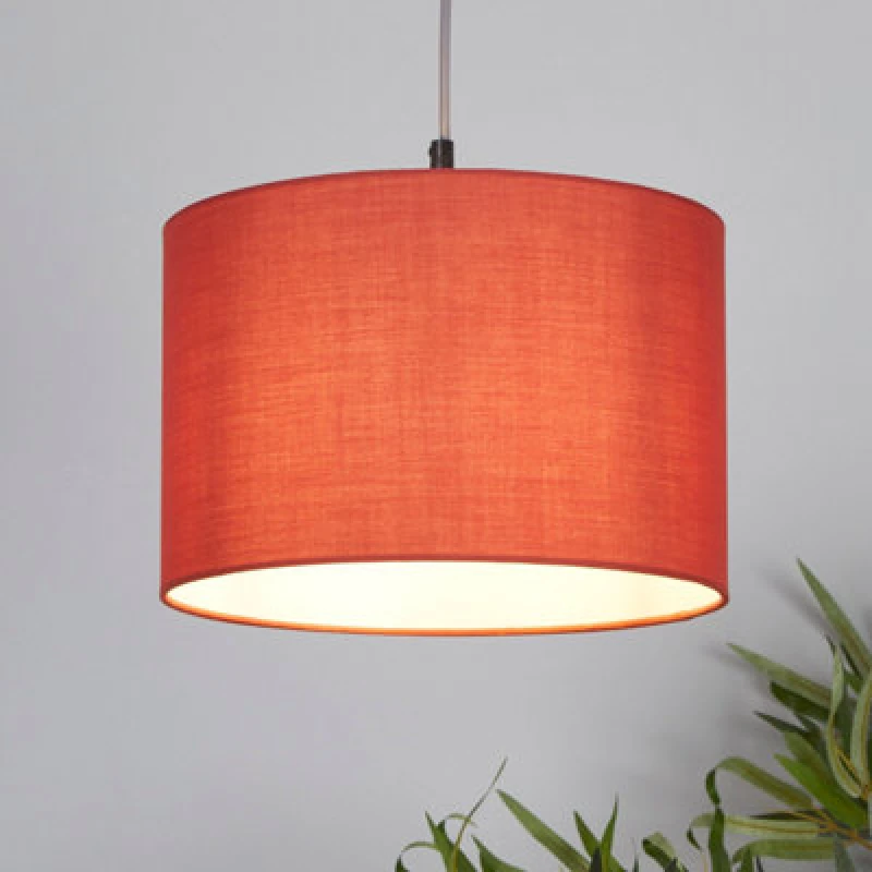 Image of Lighting Collection Drum Shade Terracotta unisex 30cm
