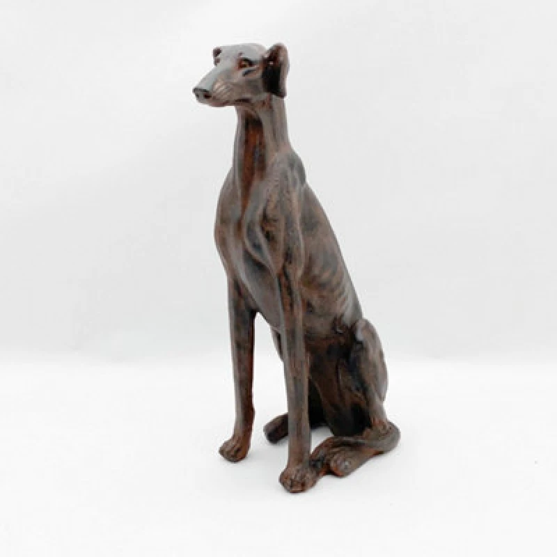 Image of 77Cm Sitting Dog Staute Ornament