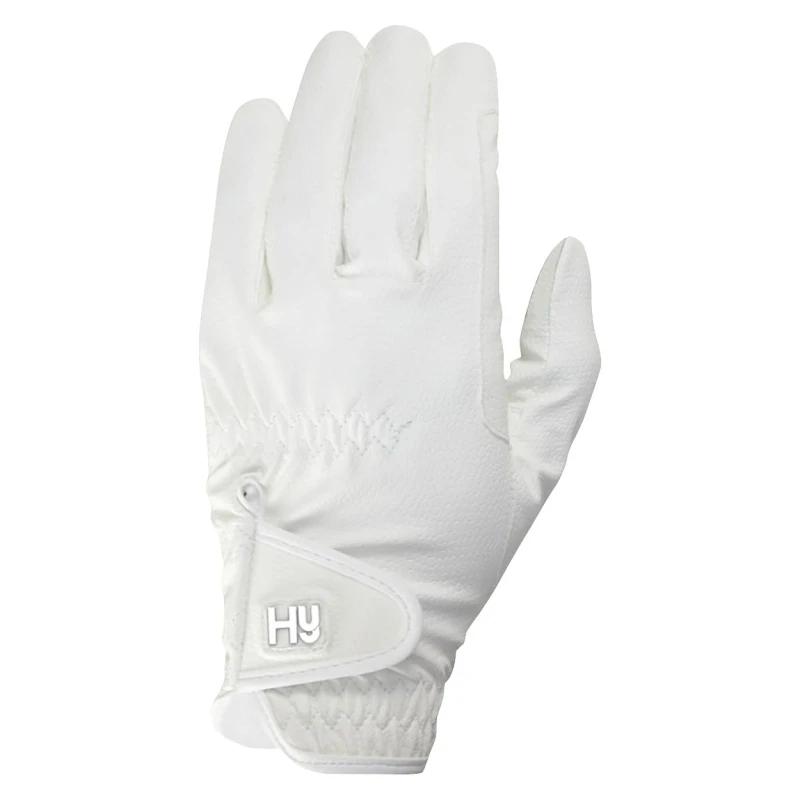 Image of Hy5 Unisex Cottenham Elite Riding Gloves White (Xs)
