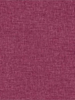 Image of Arthouse Linen Texture Wallpaper - Raspberry