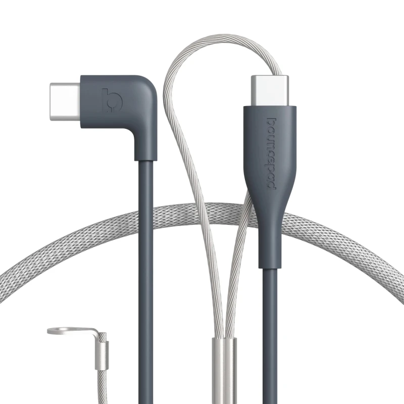 Image of Bouncepad CB-RF-C2C-W USB cable 2m USB C Grey. White