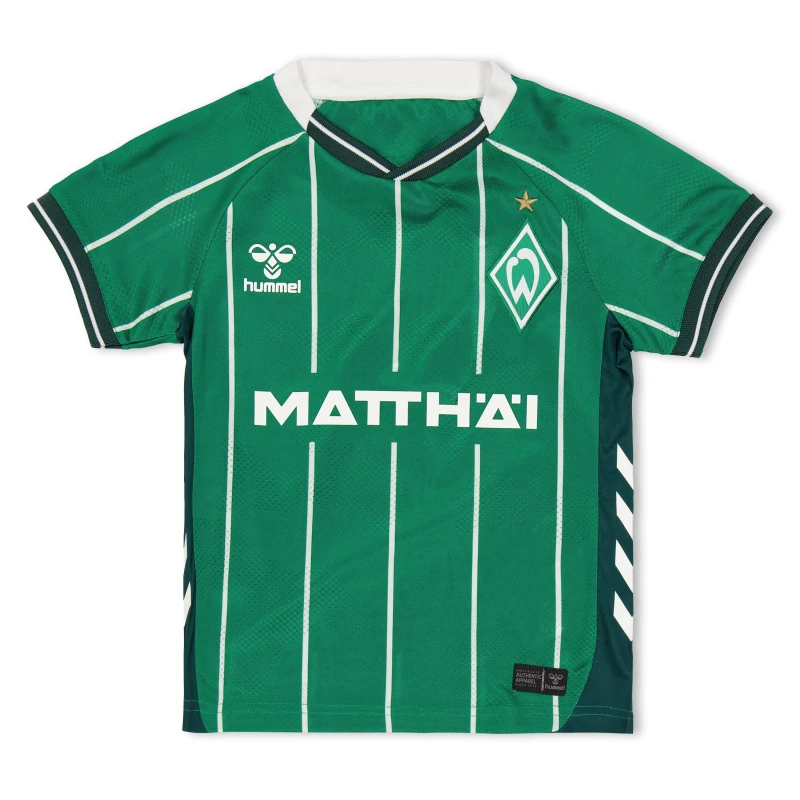 Image of Hummel Werder Bremen Home Shirt 2025 2026 Juniors Green male 7-8 (S)